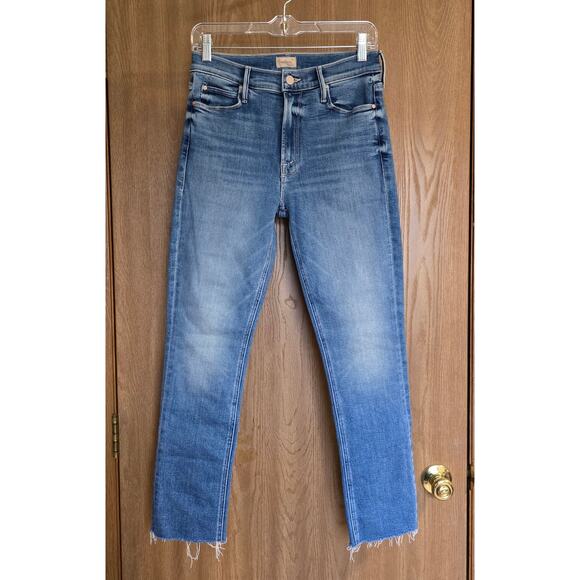 MOTHER The Mid Rise Dazzler Ankle Fray Jean Riding The Cliffside - Picture 2 of 11